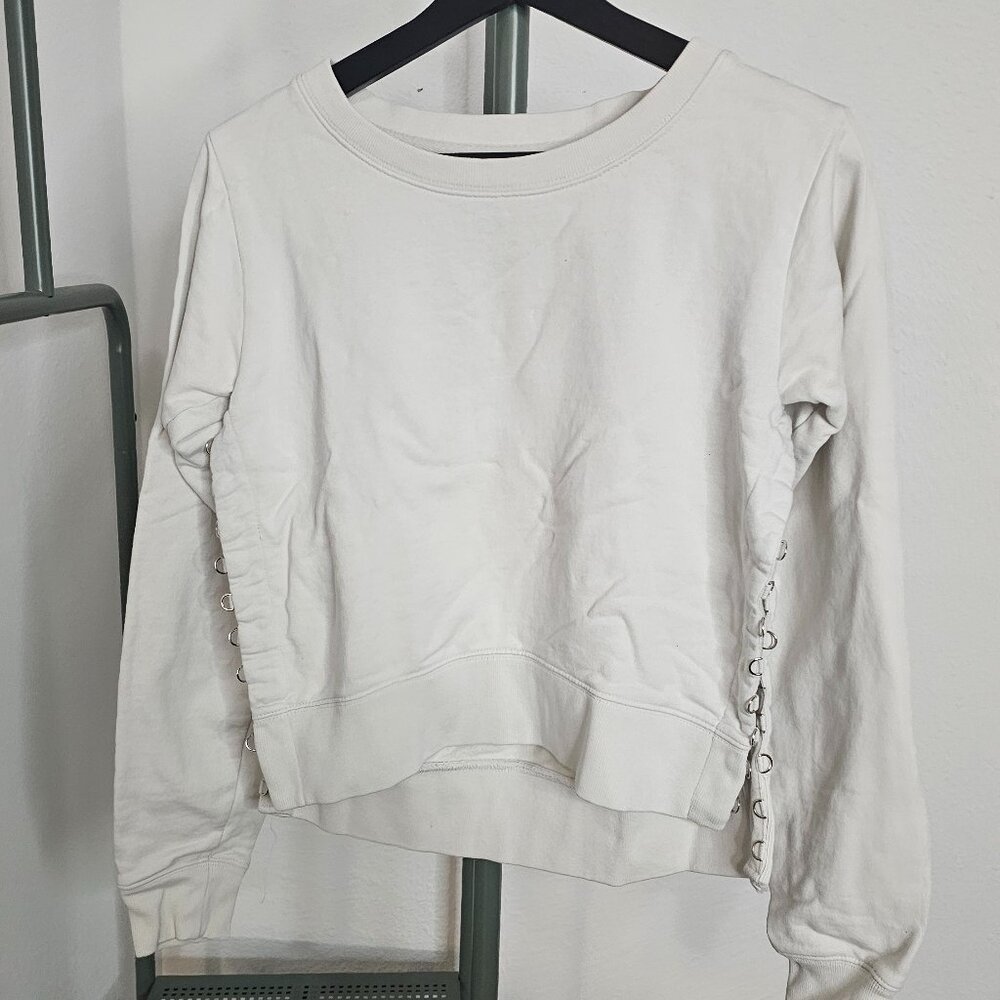 All Saints Sweatshirt with Hardware Detail Size XS - Like New